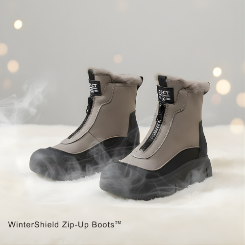 WinterShield Zip-Up Boots ™ – Stay Warm, Walk in Style