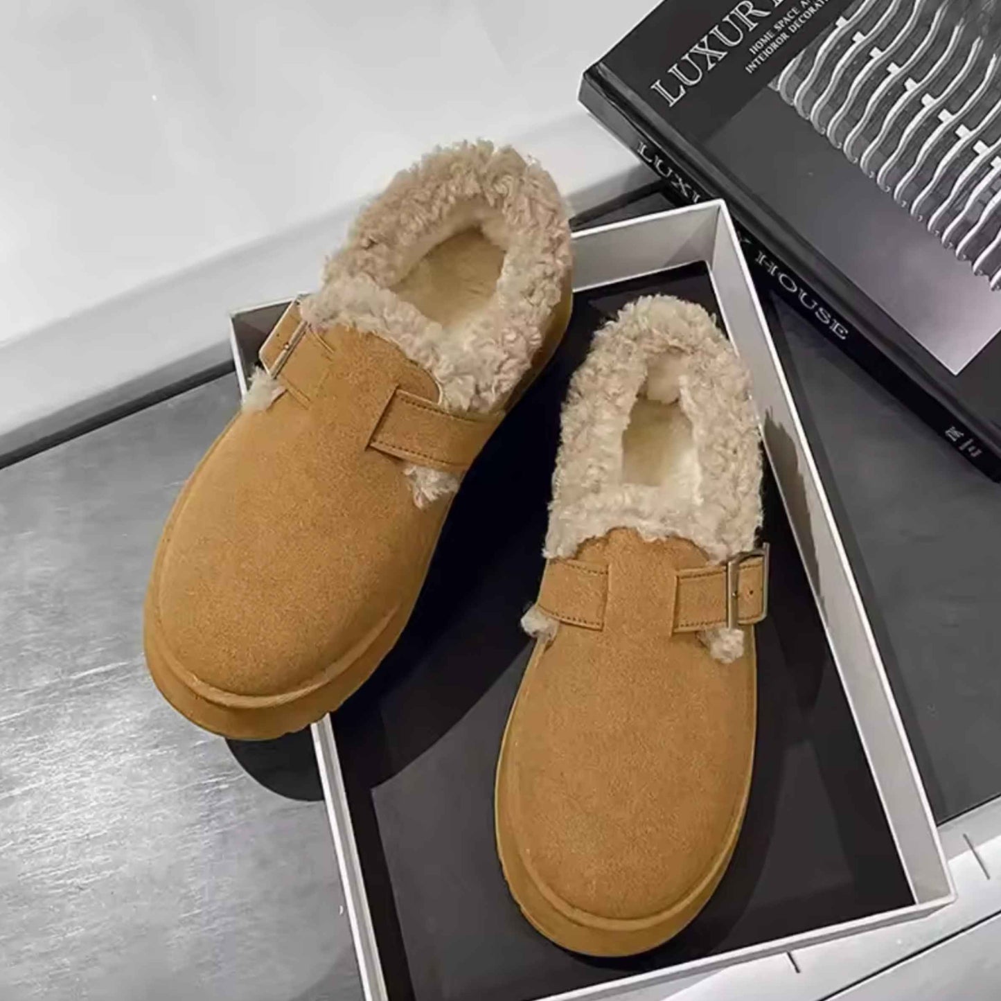 Plush Cozy Slippers - Soft Foot Support Without Hard or Flat Soles