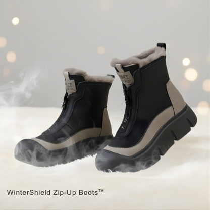 WinterShield Zip-Up Boots ™ – Stay Warm, Walk in Style