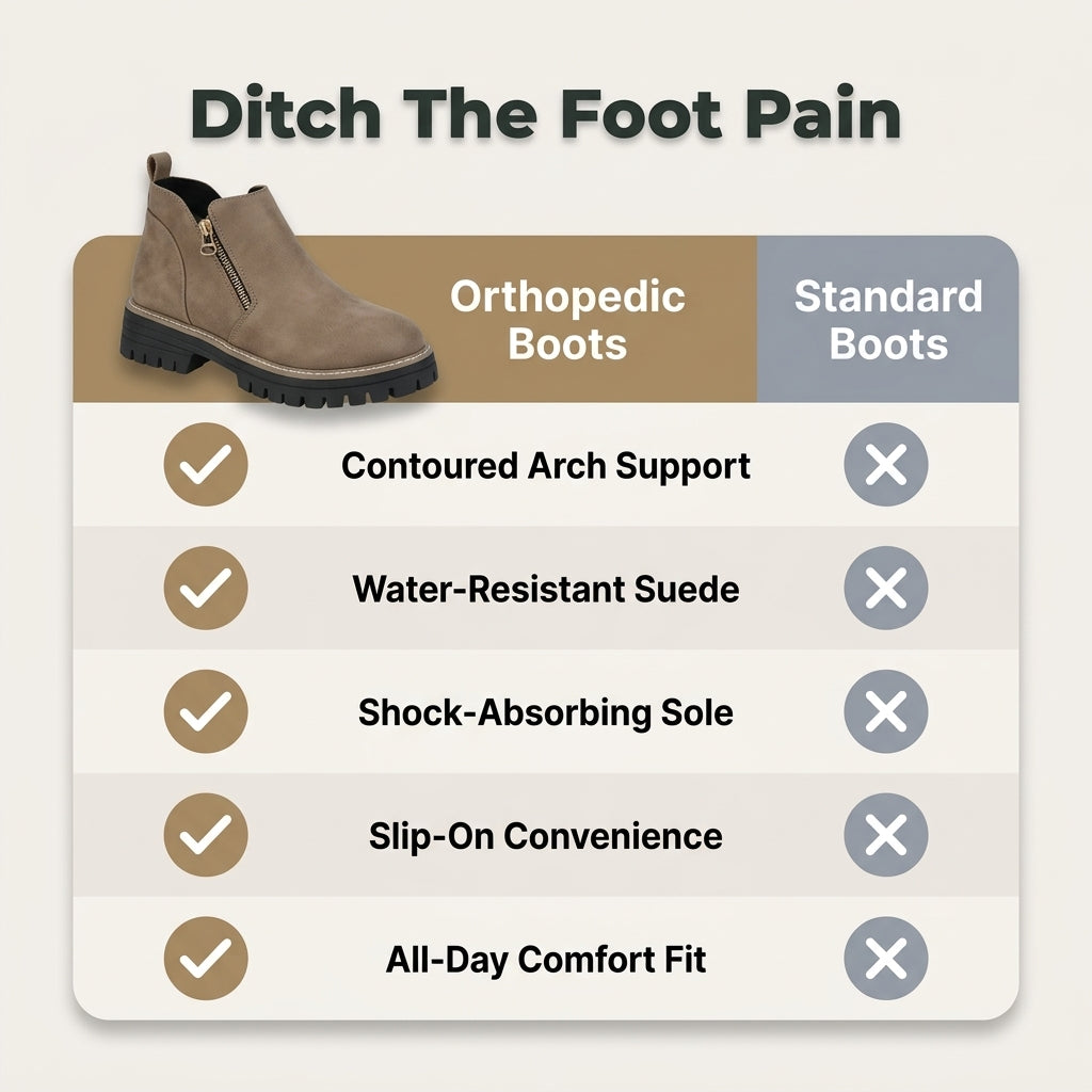 Orthopädische Knöchelstiefel™ – Treten Sie mühelos stilvoll und bequem auf