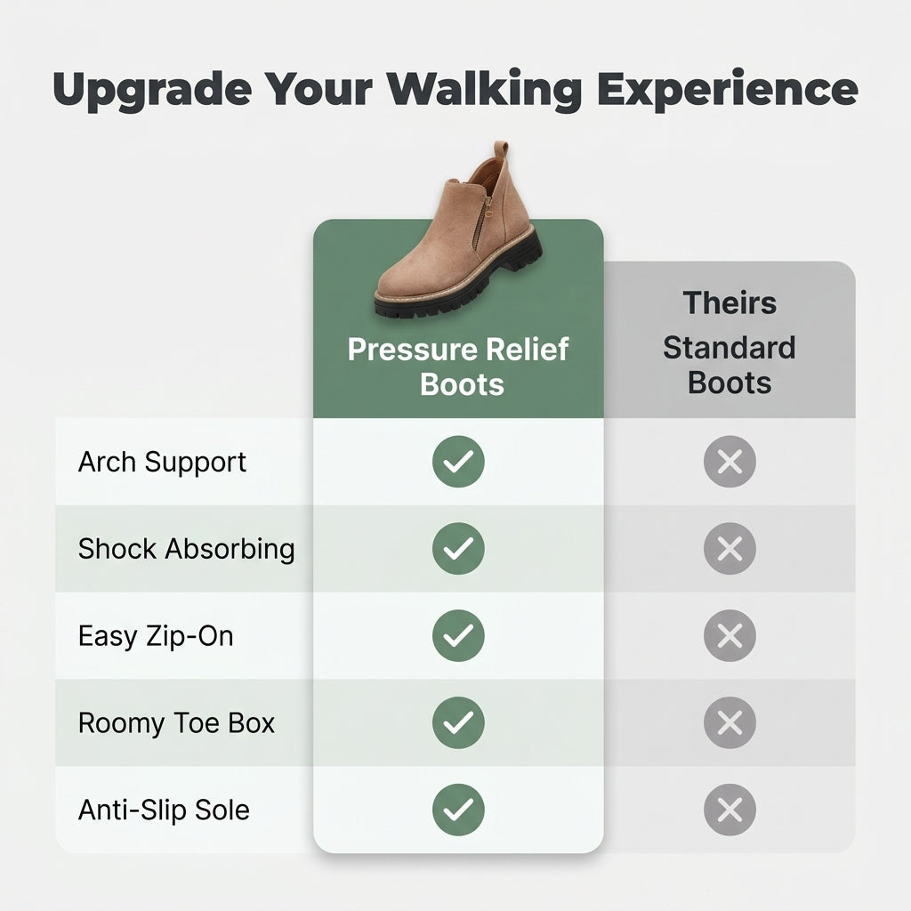 FlexStride Orthopedic Boots - Comfortable Walking Support Without Heavy Foot Pressure