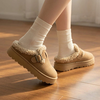 Plush Cozy Slippers - Soft Foot Support Without Hard or Flat Soles
