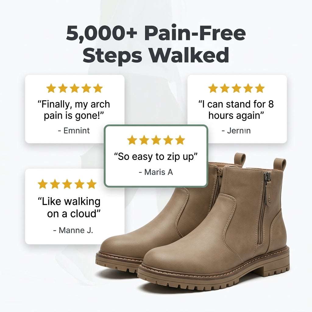FlexStride Orthopedic Boots - Comfortable Walking Support Without Heavy Foot Pressure