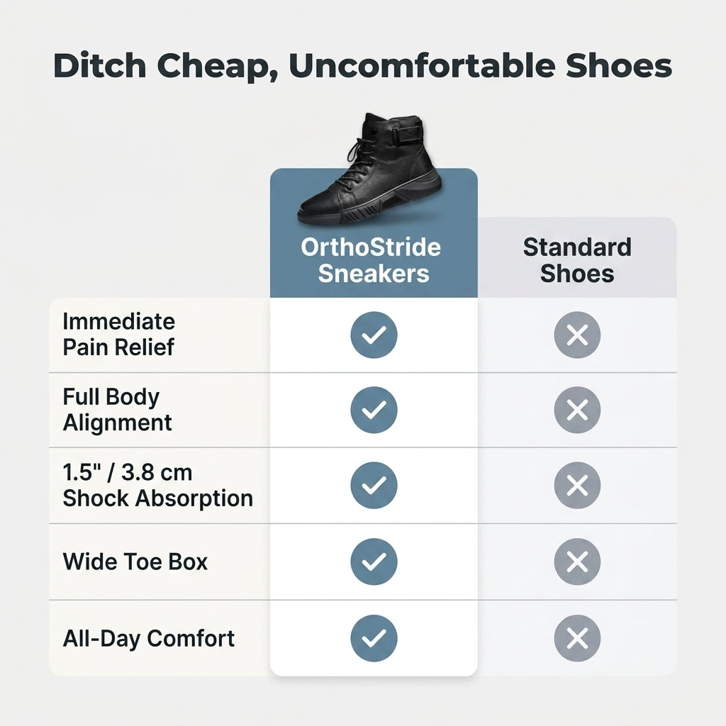 OrthoStride™ ProLift Sneakers per l’Allineamento